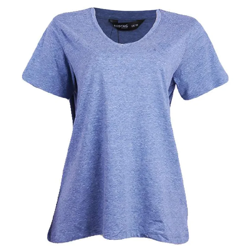 REDTAG Blue Casual T-Shirt for Women