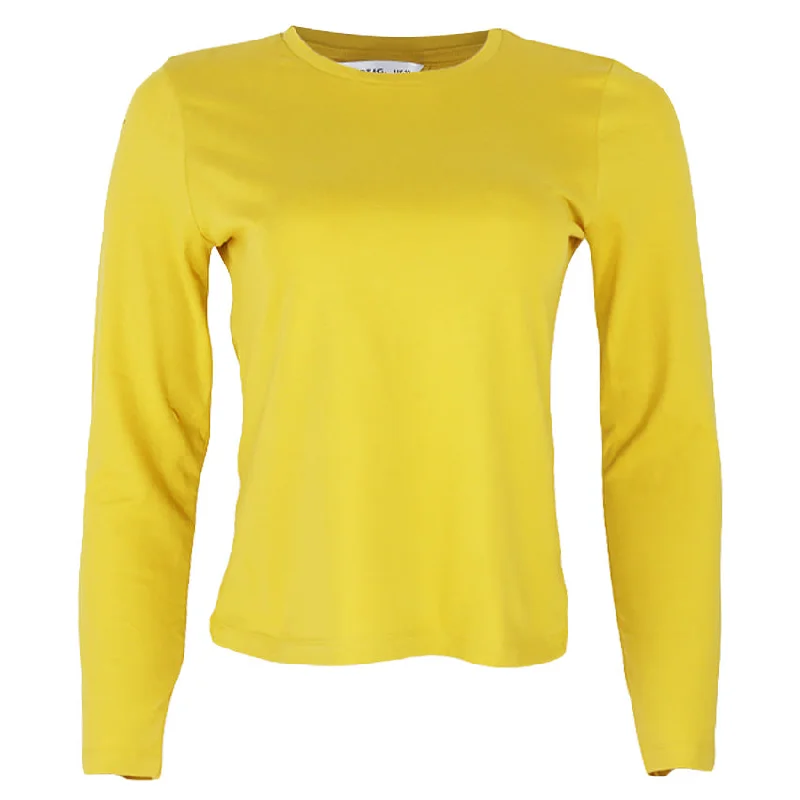 REDTAG Women's Yellow Casual T-Shirts