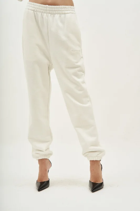 Bushra White Jogger Pants