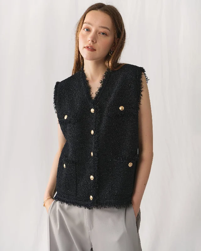 Marella Tweed Knit Vest