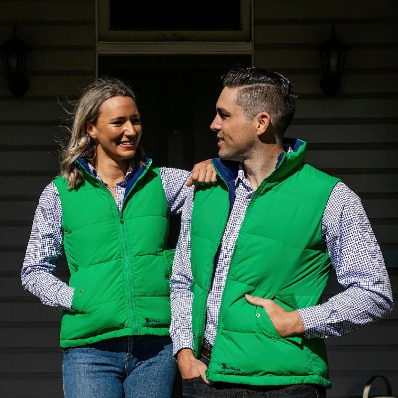 Unisex Green/Cobalt Reversible Vest