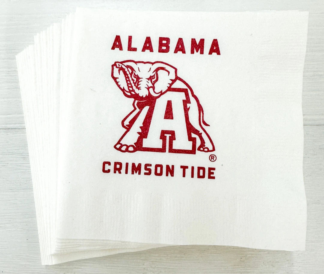 Alabama Elephant A Logo Crimson