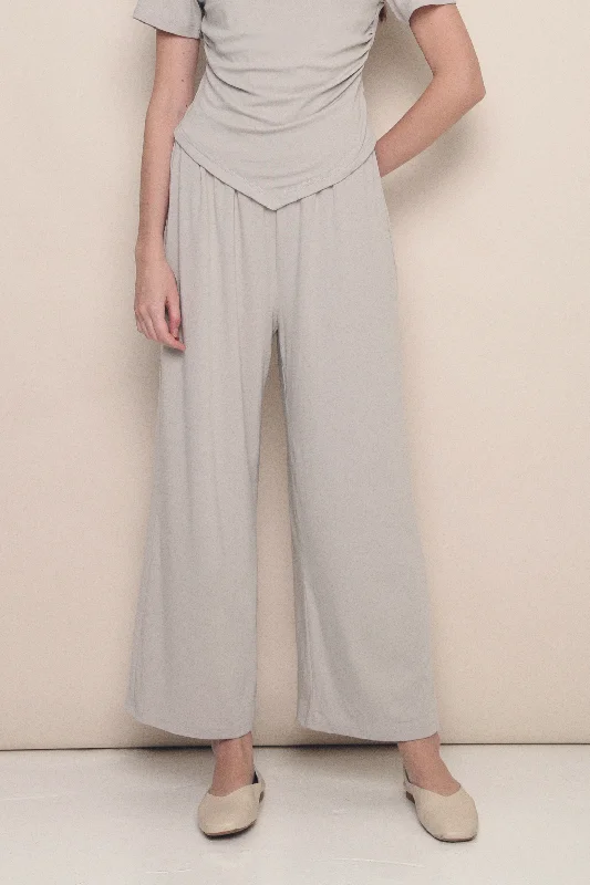 Vely Wide Leg Pants Grey