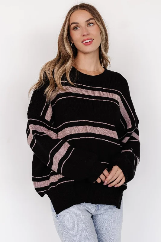 Charlie Striped Sweater | Black