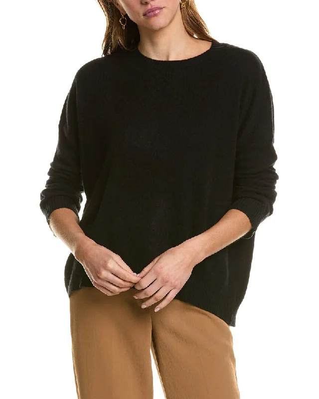 Kier + J Dropped-Shoulder Dolman Cashmere Sweater