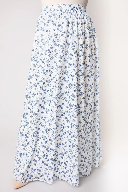 Blaine Maxi Skirt in Blue Pansy (FINAL SALE)