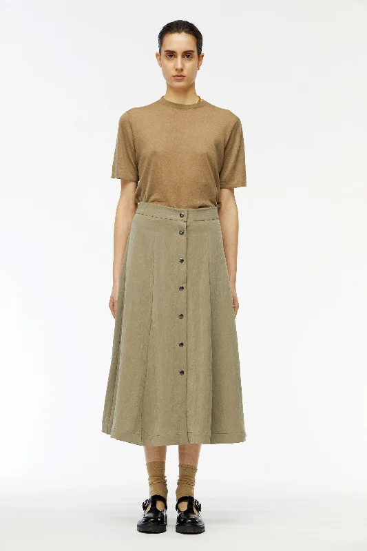 Brock Lyocell-Blended Midi-Skirt