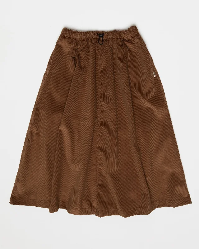 Ayla A-Line Skirt - Tan Brown