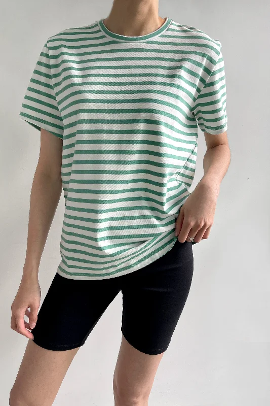 White Ming Green Stripe