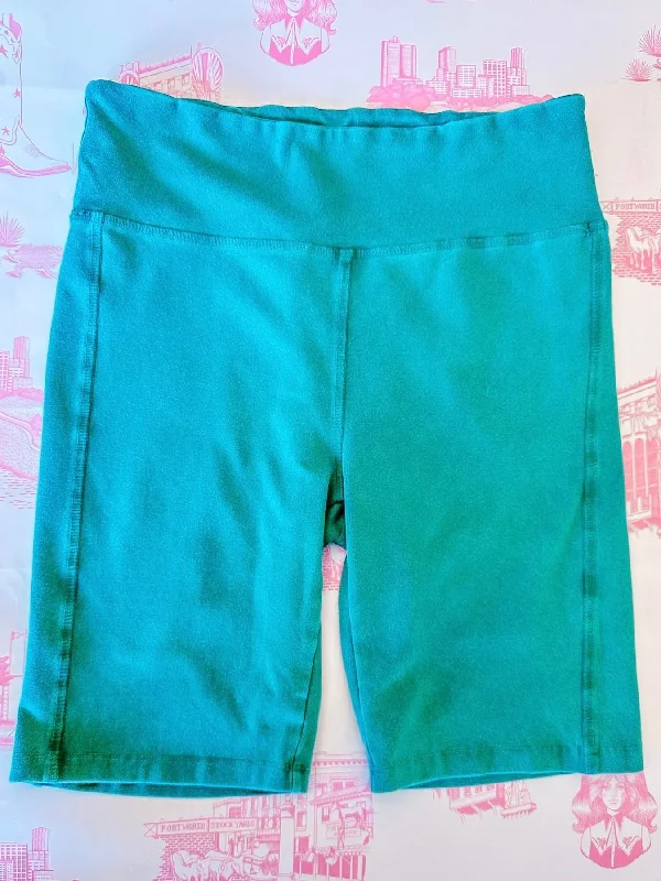 JUST RELAX BIKER SHORTS - KELLY GREEN